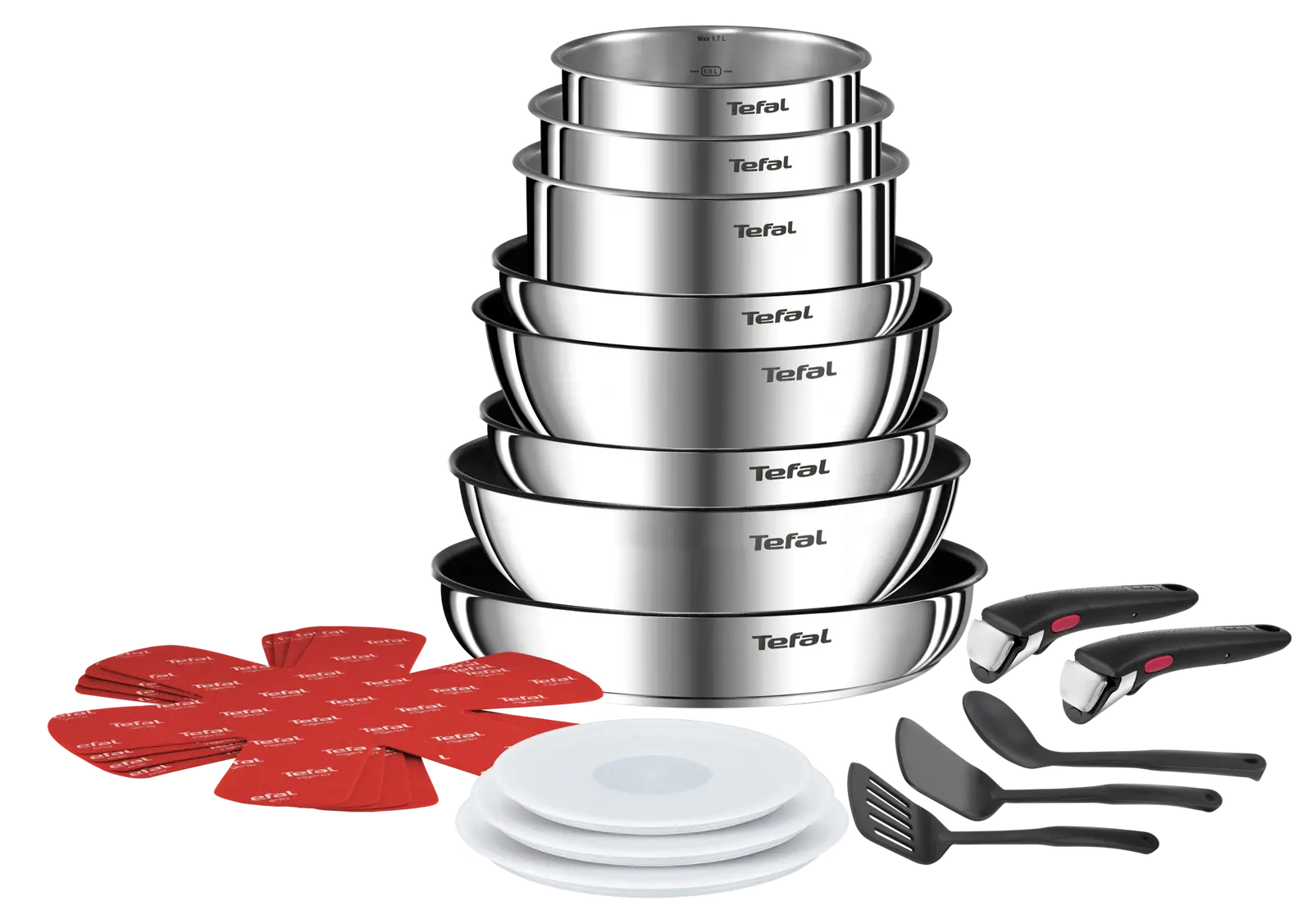 Set de cuisine 20 pièces Tefal Ingenio Emotion Inox